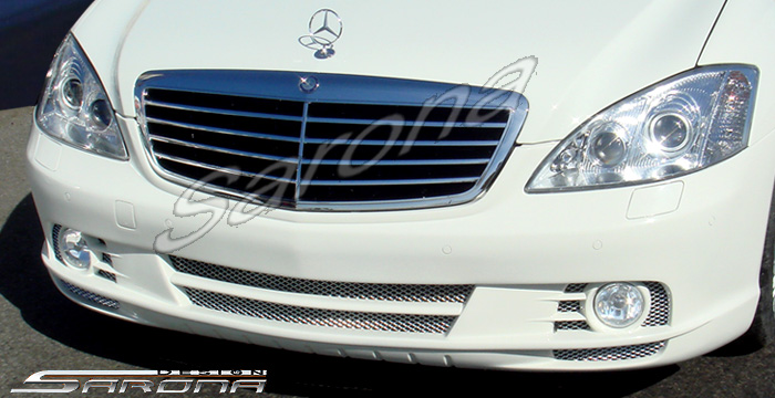 Custom Mercedes S Class  Sedan Front Bumper (2007 - 2012) - $590.00 (Part #MB-040-FB)